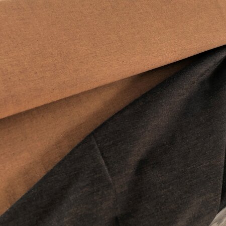 COUPON 60 CM Amandine Cha - Chambray - Mordore - GOTS