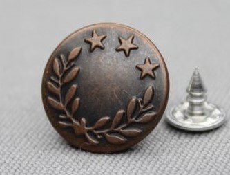 Jeansknopen 17mm bronskleur