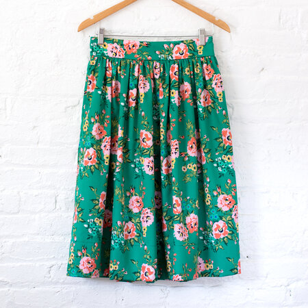 Cloud 9 - Wild Flower - Rosie green KATOEN SATIJN