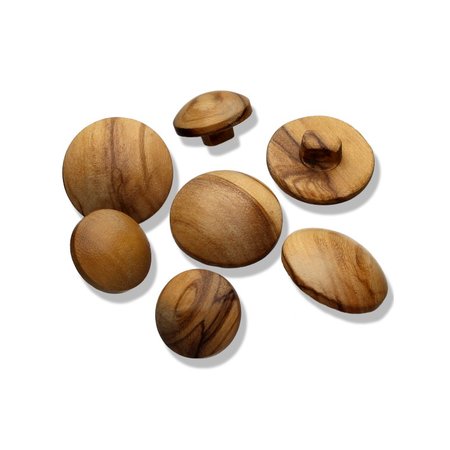 Olive Wood - 20mm bol houten knoop