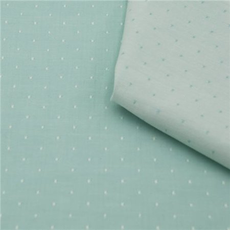 COUPON 75 CM Amandine Cha - Chambray - Mint - GOTS