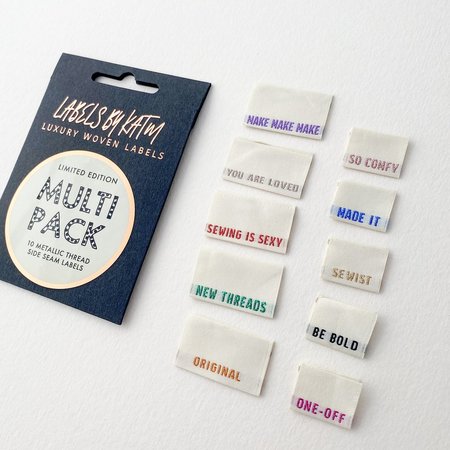 KYLIE & THE MACHINE - Metallic Multi Pack LUXURY WOVEN pack 10 labels