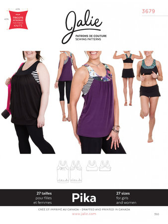 LAATSTE Jalie 3679 Pika sport bra and tank GIRLS-WOMEN
