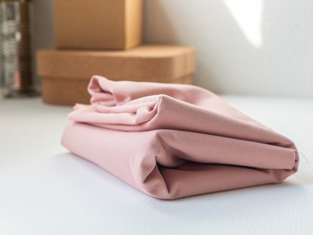 COUPON 95 CM mindtheMAKER - washed COTTON TWILL rose 9oz
