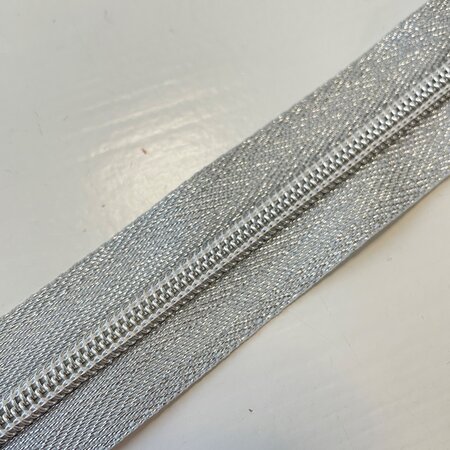 Deelbare zilver rits visgraad 40cm
