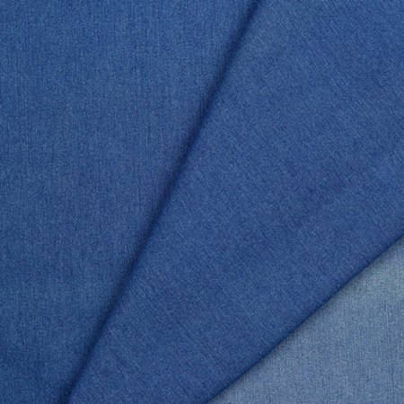 VERHEES Recycled Denim / Jeansstof MID BLUE STRETCH