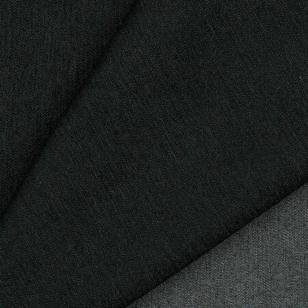 VERHEES Recycled Denim / Jeansstof BLACK STRETCH