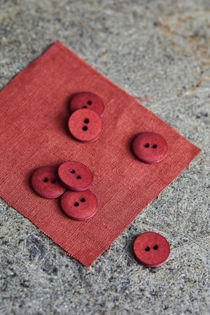 mind the MAKER 18mm CORAL RED CURB COTTON