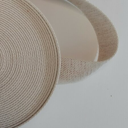 Tassenband ECRU - BRONZE LUREX 40mm
