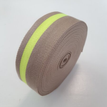 COUPON 165 CM Tassenband BEIGE-FLUO 35mm