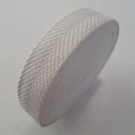 Tassenband Herringbone zigzag ECRU - 30mm