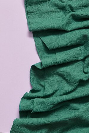 mindtheMAKER - Organic leaf JACQUARD CHALKY GREEN