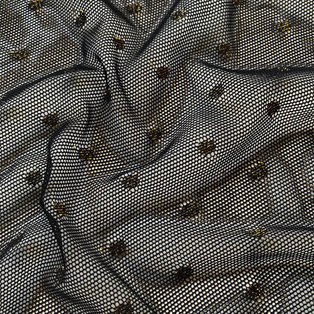 MADALYNNE MARIS BRALETTE DIY SEWING KIT: Black + Gold Dot