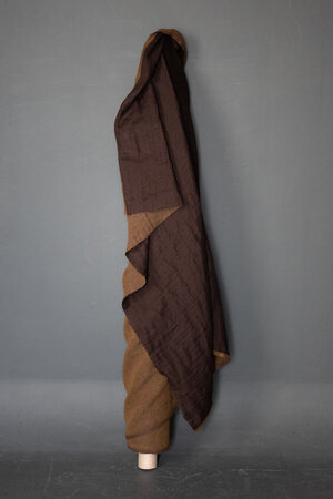 COUPON 140 CM Merchant & Mills - Woolsey Black Coffee Wol/Linen