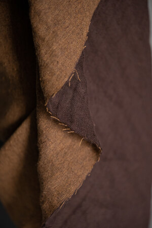 COUPON 140 CM Merchant & Mills - Woolsey Black Coffee Wol/Linen