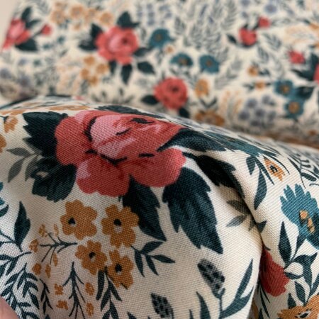 Cloud 9 - Rose garden WOVEN COTTON biokatoen