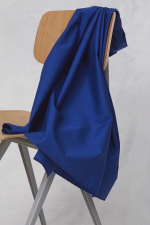 COUPON 80CM mindtheMAKER - ORGANIC PAPERTOUCH POPLIN Cobalt Blue
