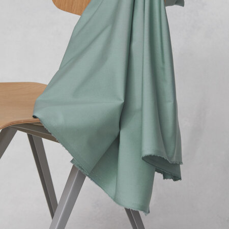 COUPON 160CM mindtheMAKER - ORGANIC PAPERTOUCH POPLIN Sage Green