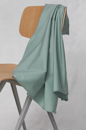 COUPON 160CM mindtheMAKER - ORGANIC PAPERTOUCH POPLIN Sage Green