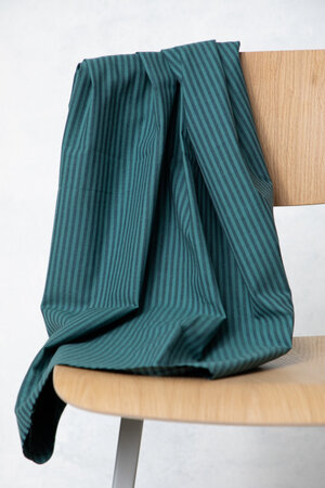 mindtheMAKER - ORGANIC STRIPE COTTON Indigo Night/Chalky Green