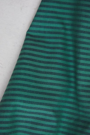 mindtheMAKER - ORGANIC STRIPE COTTON Indigo Night/Chalky Green