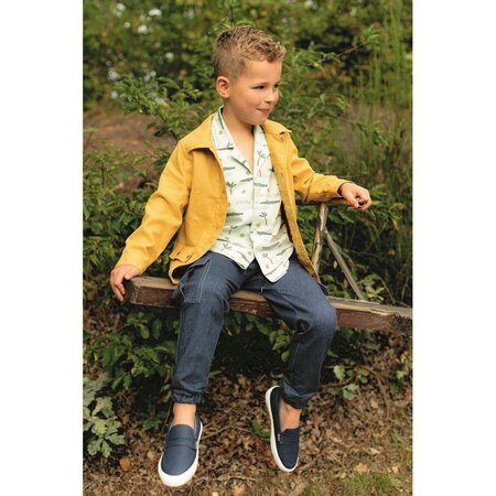 Verhees GOTS - JEANSLOOK DARK BLUE french terry