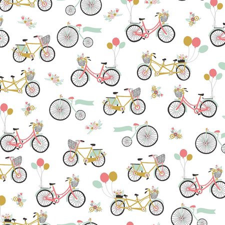 Verhees GOTS - Bikes white KATOEN