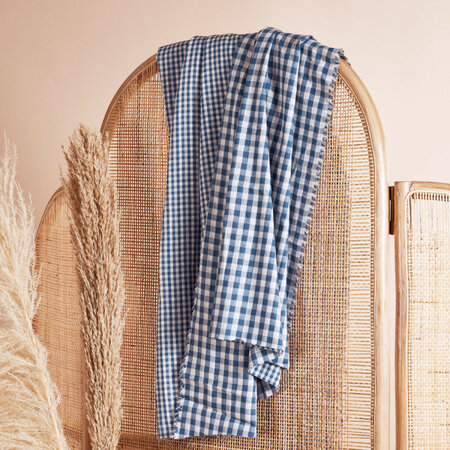 Atelier Brunette - Gingham Off-White River Fabric COTTON