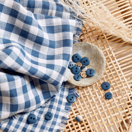 Atelier Brunette - Gingham Off-White River Fabric COTTON