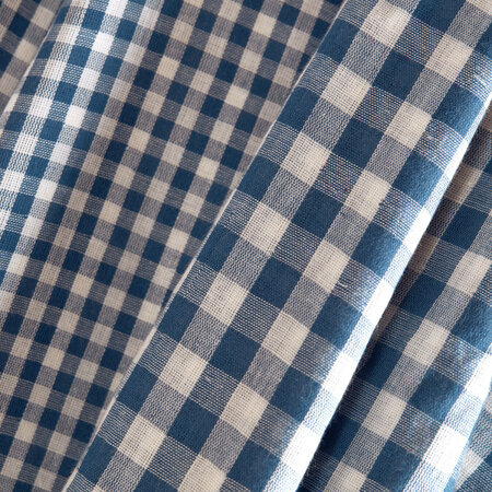 Atelier Brunette - Gingham Off-White River Fabric COTTON