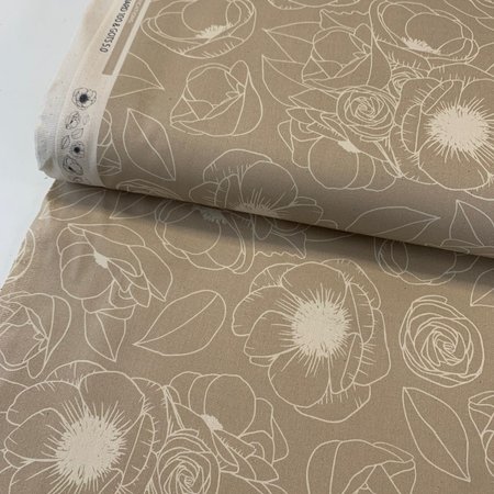 Paintbrush Studio Fabric - Geo Florals CANVAS