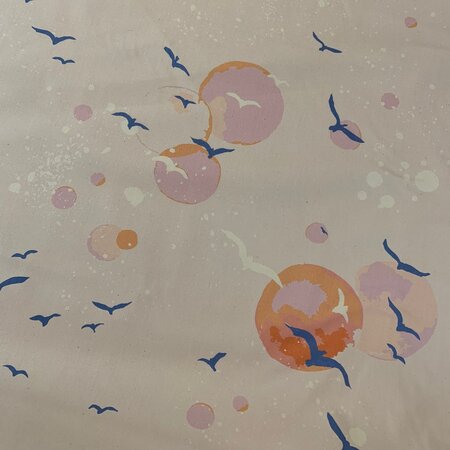 Paintbrush Studio Fabric - Sky Gazing Light Pink CANVAS