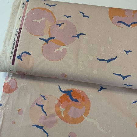 Paintbrush Studio Fabric - Sky Gazing Light Pink CANVAS