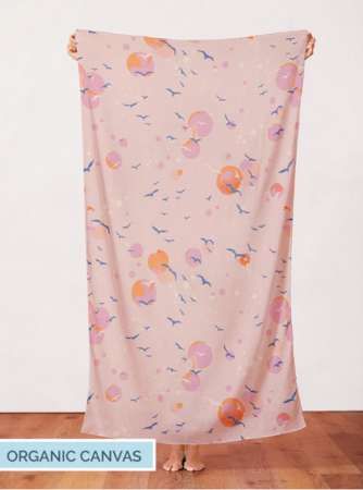 Paintbrush Studio Fabric - Sky Gazing Light Pink CANVAS