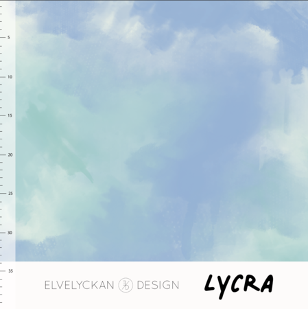 Elvelyckan - Tye Dye Blue Sea green LYCRA