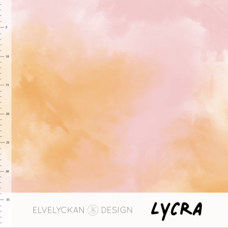 Elvelyckan - Tye Dye Orange Dust Pink LYCRA