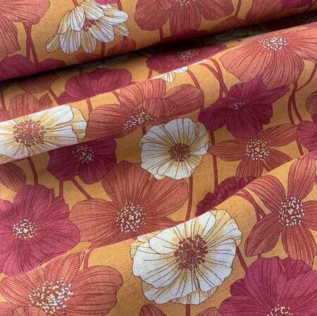 Kokka Japan - Sommer Viyella - Burned Orange COTTON/LINEN