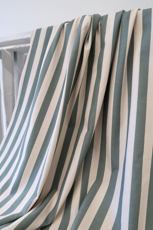Mieli Design - Stripes Slate Green JERSEY (organic)