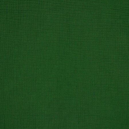 Verhees GOTS - DARK GREEN - Double Gauze/hydrofiel (GOTS)