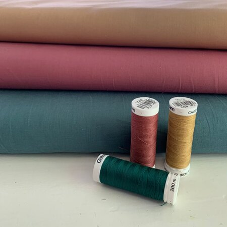 COUPON 100 CM C. Pauli - Deco Rose Voile GOTS