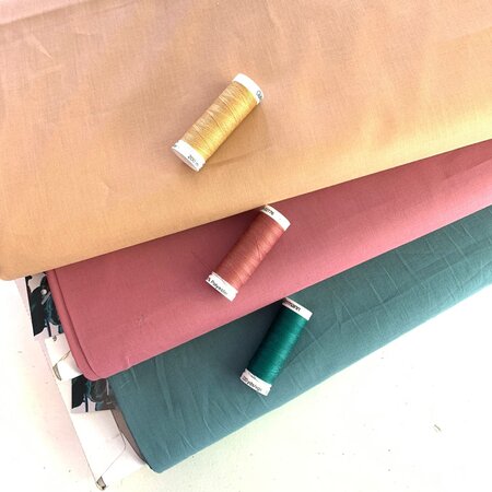 COUPON 100 CM C. Pauli - Deco Rose Voile GOTS