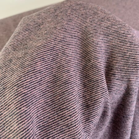 Katia - Multi Stripes SUPER SOFT JERSEY - Dusty Pink