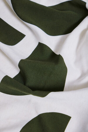 mindtheMAKER - CIRCLE CIRCUS GREEN KHAKI - VISCOSE/LINEN NOIL