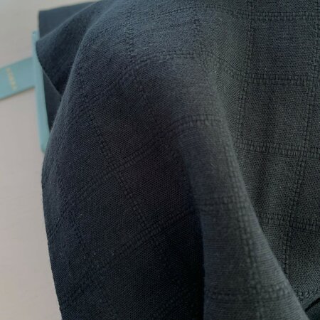 Kokka Japan - Zwart ruit COTTON GAUZE