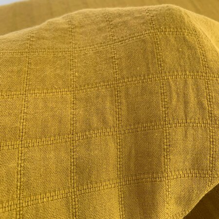 Kokka Japan - Oker ruit COTTON GAUZE