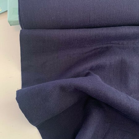 Kokka Japan - Navy Blue cirkels COTTON GAUZE