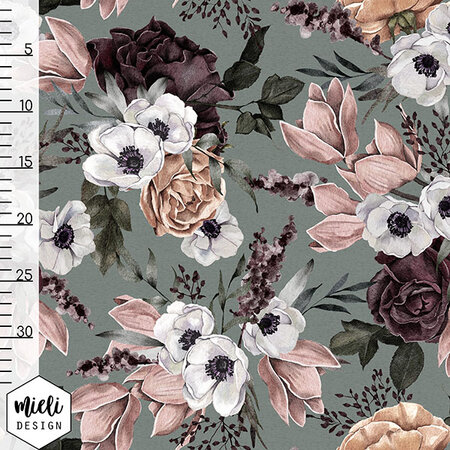 Mieli Design - Lush Slate Green JERSEY (organic)