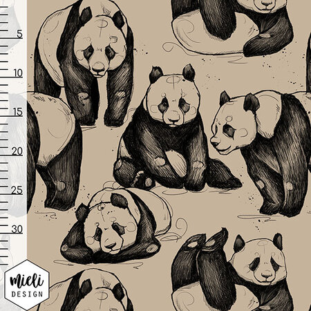 Mieli Design - Panda Beach FRENCH TERRY (organic)