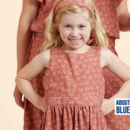 About Blue - Let me be a wild bird CREPE VISCOSE