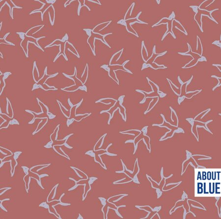 About Blue - Let me be a wild bird CREPE VISCOSE